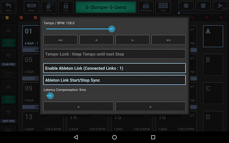 G-Stomper Studio 5.7.1 - Ableton Link 3.0 - Start/Stop Sync